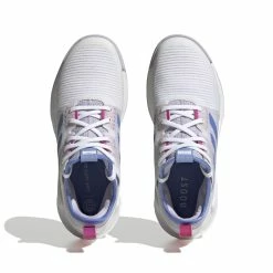 Chaussures Indoor Femme Adidas Crazyflight Mid -France Batterie pour vélo électrique Soldes Boutique adidas hq3489 3 footwear photography top portrait view white