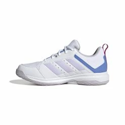 Chaussures Indoor Femme Adidas Ligra 7 -France Batterie pour vélo électrique Soldes Boutique adidas hq3517 5 footwear photography side medial center view white