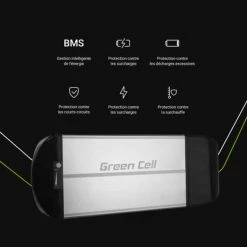 Doctibike Battery Green Cell 36V 15Ah 522Wh Rear Rack For E-Bike Pedelec -France Batterie pour vélo électrique Soldes Boutique batterie porte bagages green cell pedelec 36v 15ah 2